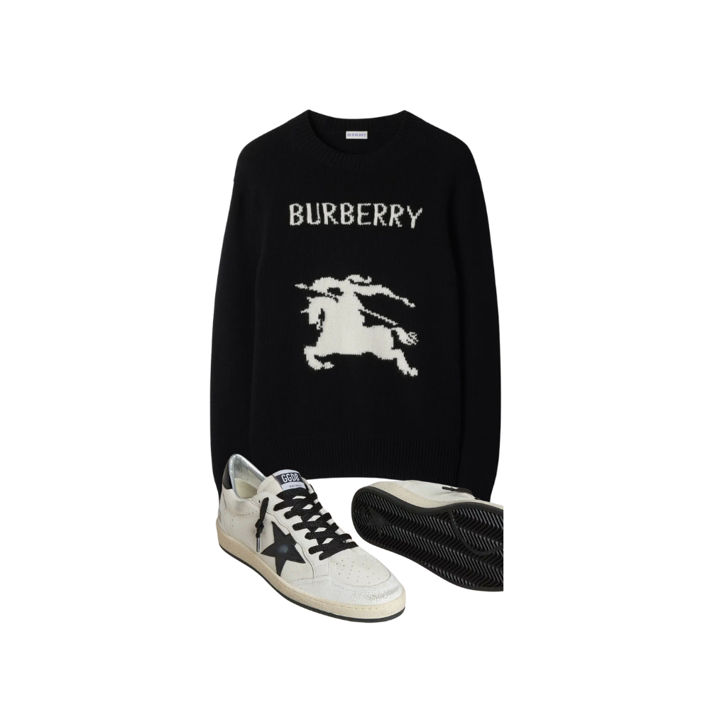 KIT Suéter Burberry + Golden Goose Ball-Star
