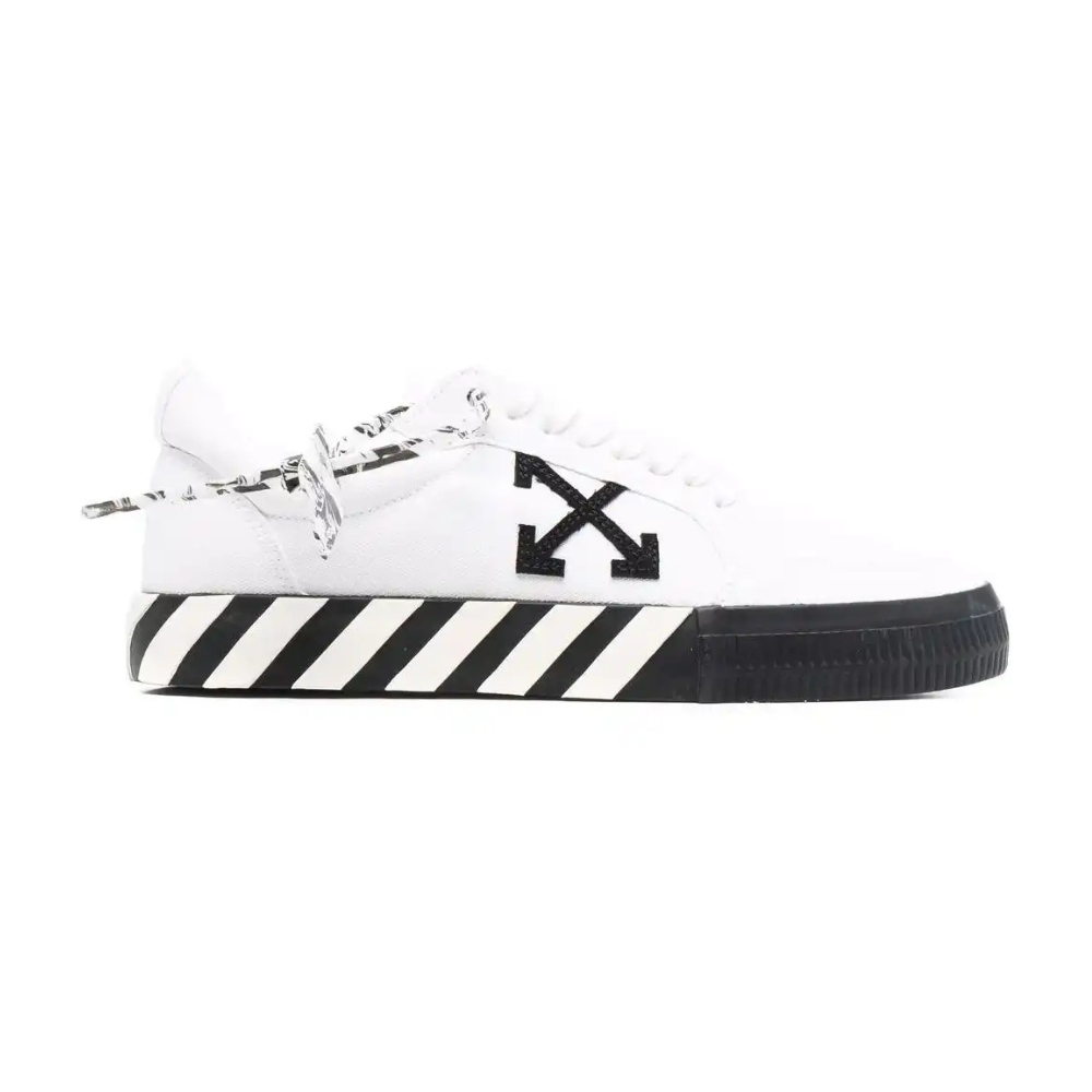 Tênis Off-White Vulcanized Low Canvas White Black