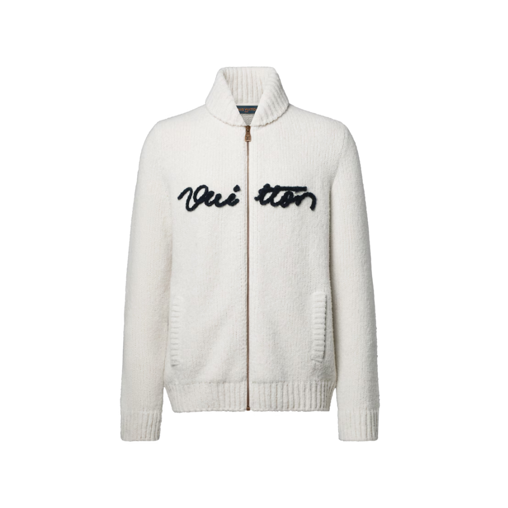 Suéter Louis Vuitton Embroidered Signature Zippered Blouson