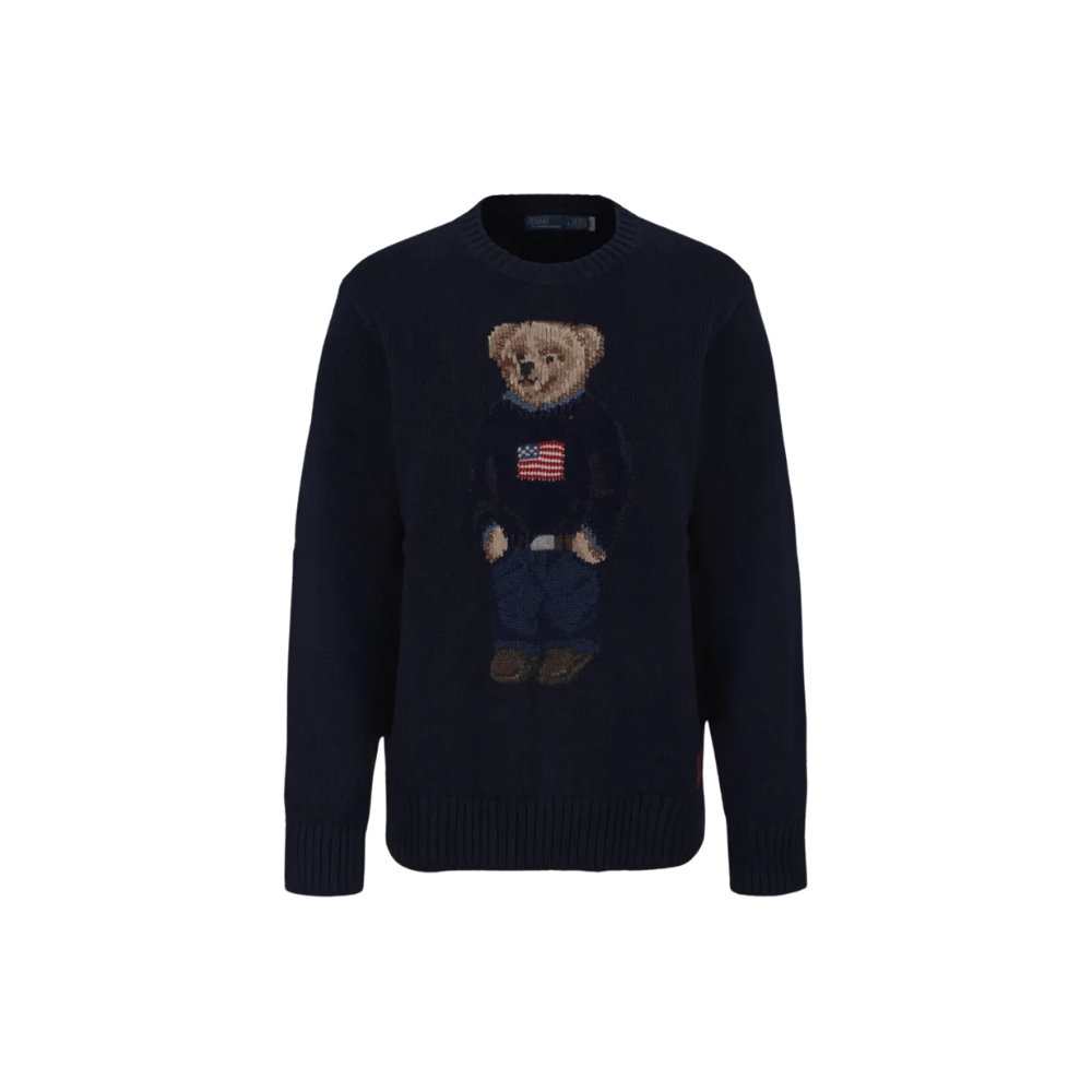 Suéter Bear Ralph Lauren USA Navy Blue Feminino