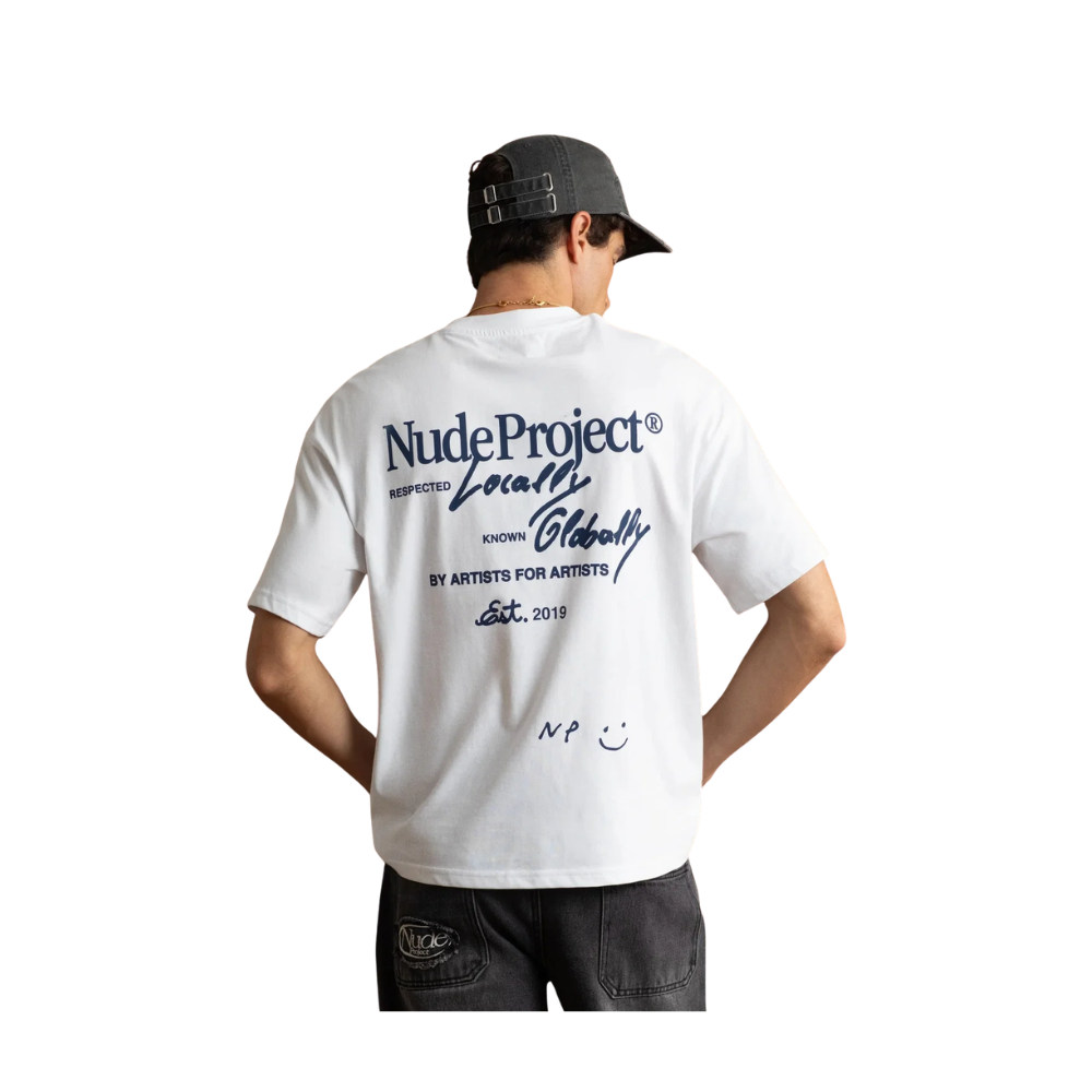 Camiseta Nude Project Global Soon Tee White