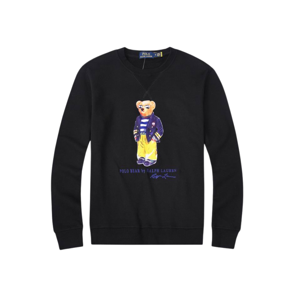 Moletom Ralph Lauren Bear Sunglasses preto