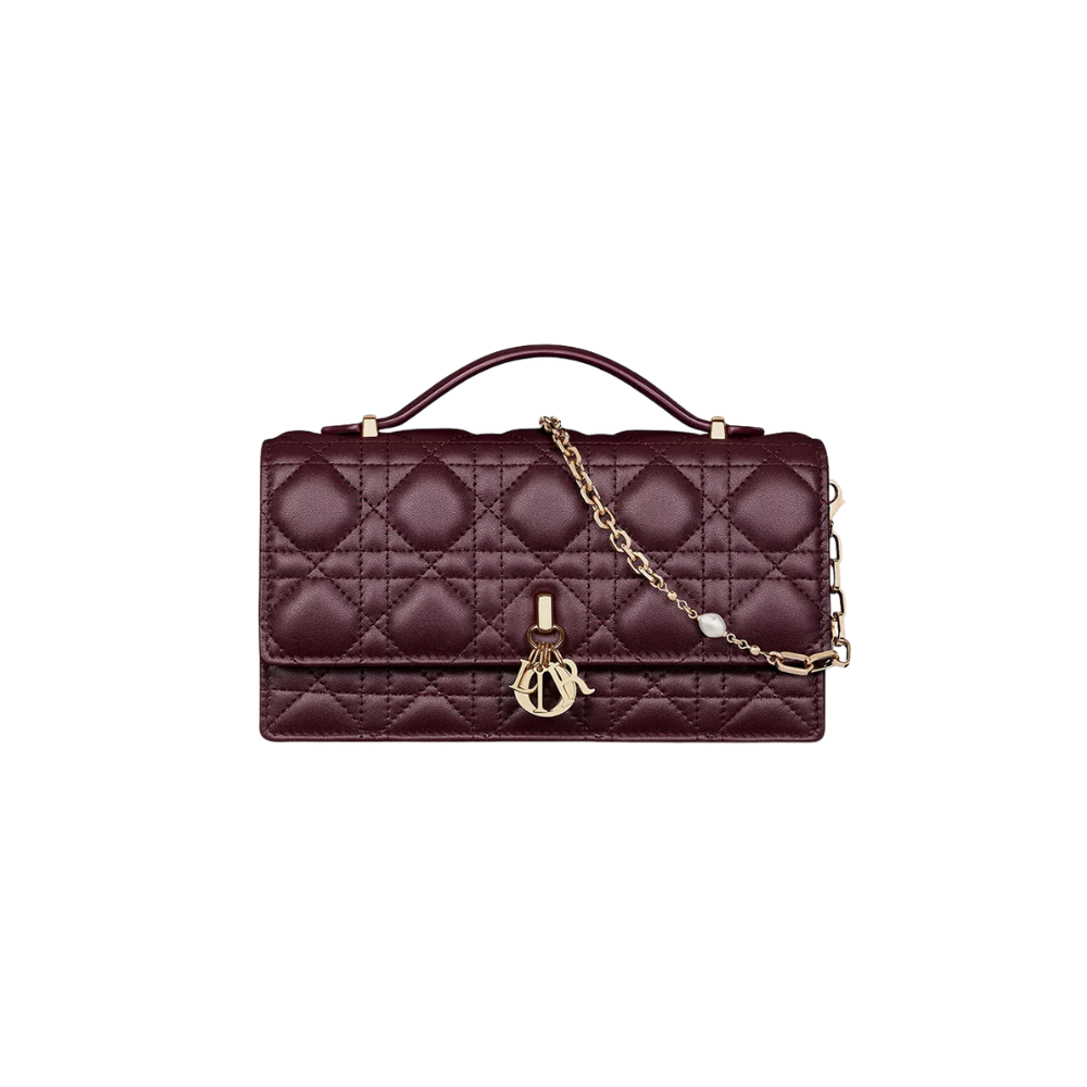 Bolsa Christian Dior Deep Amaranth Cannage Lambskin